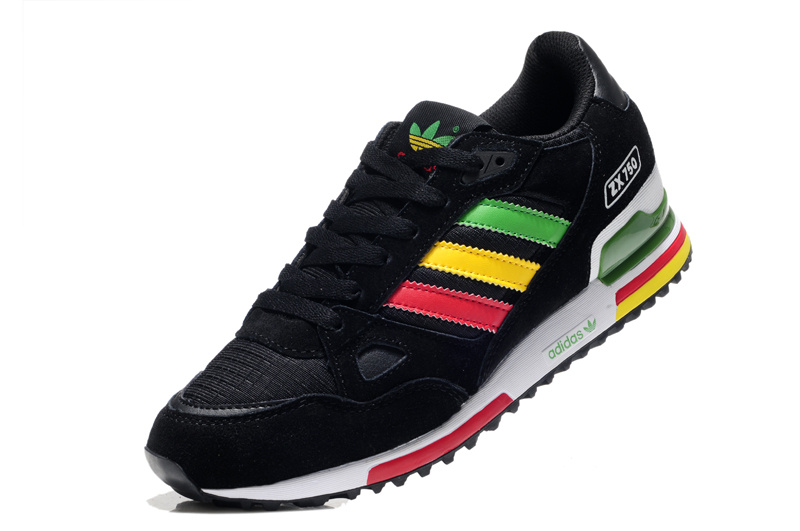 adidas zx 750 vert jaune rouge